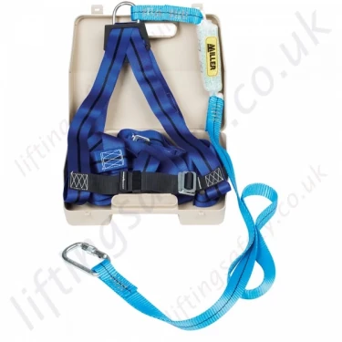 Titan "Kit 6" Economy Fall Arrest Kit with 1 Point Harness Sewn to 2m Shock Absorbing Lanyard with case.