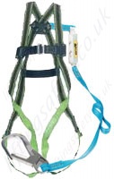 Miller Duraflex Harness, 1 Point, with 2m Lanyard Sewn Directly to Harness