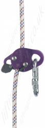 Miller "Rocker" Manual Descender Rope Lock - Rope Diameter 10 to 12mm. Available in Black or Purple.