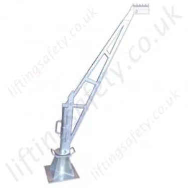 LiftingSafety 360 Degree Slew "Lean Over" Man-Riding Davit Arm. Galvanised Modular Construction Built To Customers Specification