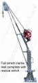 Fall arrest inertia reel with rescue winch