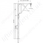 Smaller vertical split pole davit applications