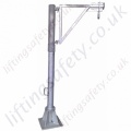 LiftingSafety 360 Degree Slew "Vertical Pole" Man-Riding Davit Arm. Galvanised Modular Construction Built To Customers Specification