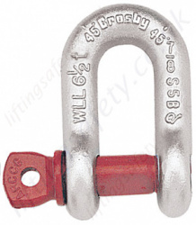 Crosby 'G210' Screw Pin Chain Lifting "D" Shackles (Dee Shackles), WLL Range from 330kg to 55,000kg