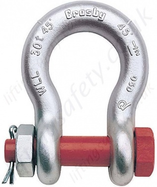 Crosby Galvanised Bow Shackle Screw Pin 9.5 tonne 4030-99-446-5407 EX-Royal Navy