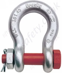 Crosby 'G2140' Alloy Bolt Anchor Bow Lifting Shackles with Nut & Split Pin, WLL Range from 2,000kg to 400 tonne