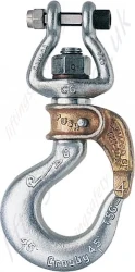 Crosby 'BLE & 'BLG' Open Swivel Bail Golden Gate Hoist Hooks, WLL Range from 1300kg to 2100kg