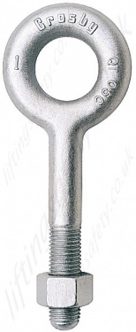Crosby G291 Regular Nut Eye Bolts, with Imperial Threads - Range from 290kg  to 9520kg - LiftingSafety