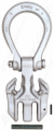 Crosby 'A1361' & 'A1362' Eliminator Hooks, WLL Range from 3900kg to 20 tonnes