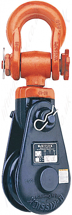 Designed For Wire Rope Shackle CROSBY Snatch Block Cable Size 6 Sheave Outside Dia. 3/4 Max