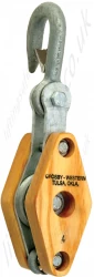 Crosby 'HS21B', 'HS22B' & 'HS23B' Regular Wood Manila Pulley Blocks, Optional No. of Sheaves (1-3), WLL Range from 450kg to 2180kg