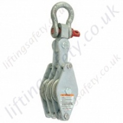 Crosby 'P303B' Steel Shell Manila Rope Pulley Block, Optional No. of Sheaves (1-3), WLL Range from 500kg to 3180kg