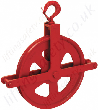 Gin Wheel with Rope 25M of 18mm Polysteel Rope and 1.5 Ton Swivel Hook-Roofing 