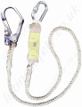 Miller Titan "Economy" Rope Fall Arrest Lanyard with Choice of Karabiner, Scaffold Hook and Snap Hook - 2 Metre