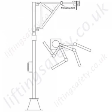 Articulating Davit Arm - Various Ranges Available.