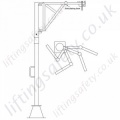 Articulating Davit Arm - Various Ranges Available.