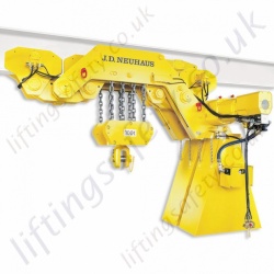 JDN "UH" Monorail Ultra Low Monorail Hoist - Range from 4000kg to 16000kg