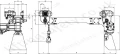 single hook technical drawing
