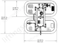 pad dimensions