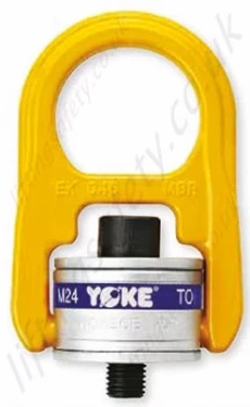 Yoke Swivel Hoist Ring, Swivel Lifting Eye with Washer (Not Bearing) UNC Imperial Thread - Range from 800lbs to 30000lbs