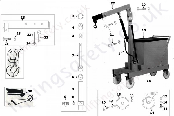 Counter Balanced Floor Cranes / Workshop Crane