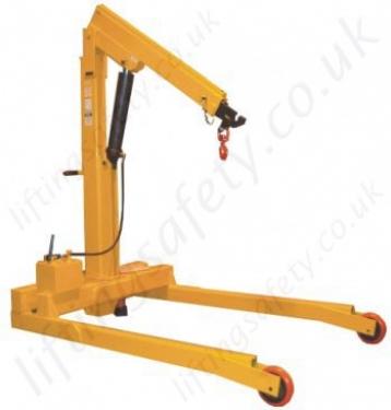 Manual Or Powered Heavy Duty Parallel Leg Workshop Floor Crane With Pivoting Or Rigid Arm Styles Many Options Inc 20 Degree Rotation Range To 5000kg Liftingsafety