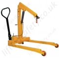 Floor Crane With Push Pull Tow Handle