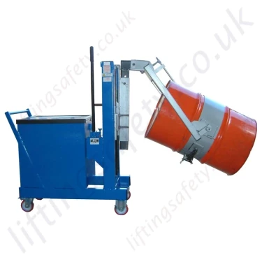 Manual or Powered Workshop Drum Lifting, Turning, Handling Machine, Counterbalanced Design To Suit All Drum Types. Hand or Powered Lift & Travel.