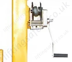 Drum Arm Raised by Hand Winch