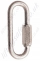 Protecta "AJ502" Stainless Steel Oval Quick Link. Breaking Strength 35kN. H 74mm x W 34mm x 8mm Thick - Gate Opening 11mm 