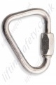 Protecta "AJ508" Zinc Plated Steel Delta Quick Link. Breaking Strength 27kN. H 73mm x W 56mm x 8mm Thick - Gate Opening 10mm 