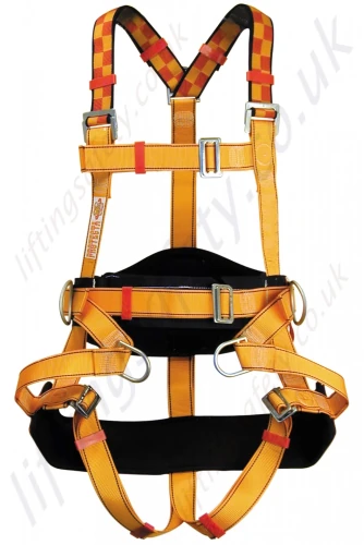 front of harness
