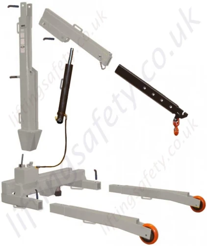 Stainless Steel Knock-down Fixed Leg Floor Crane