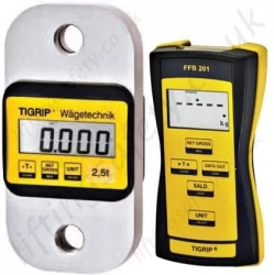 Yale "TZR" Load Indicator / Load Cell with Radio Remote Handset, Large 20.5mm LCD c/w case - Range from 2500kg to 20,000kg