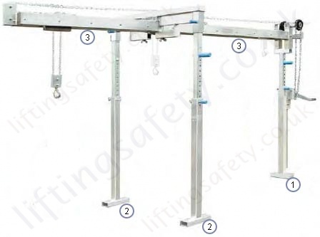 Cantilever Gantry Crane, Free Standing Portable Or Permanent