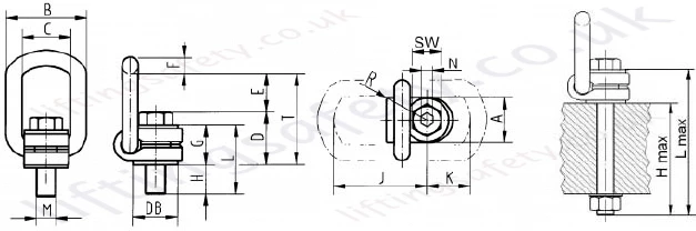 Rud vlbg load ring dimensions
