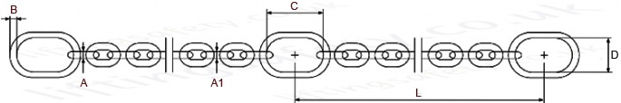 316L Oval Link Dimensions