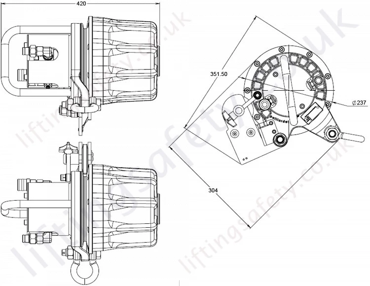 Hydraulic Dimensional Drawing