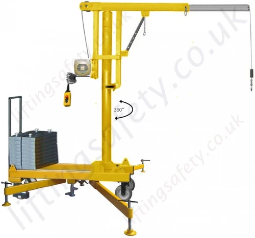 360° Rotation with electric Hand Winch - Knock Down Version