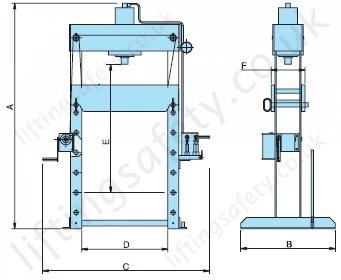 Pfaff HWPHP Workshop press Dims Pfaff HWPHP Workshop press Dims