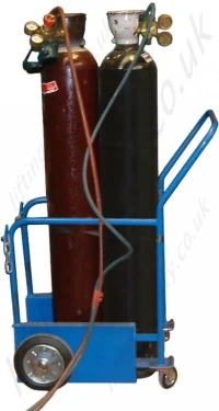 Confined Space Oxy-acetylene Gas Welders Push Trolley For Two Cylinders - 200kg