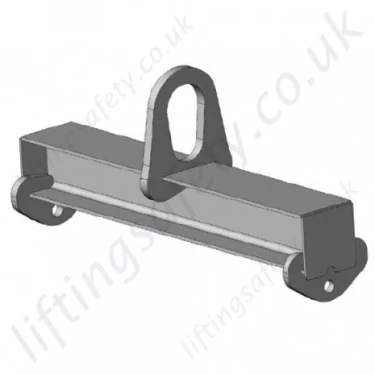 LiftingSafety 2 Point "Fixed Length" Lifting Beams. Central Fixed Top Ring & Suspension Eyes - Range from 1000kg to 6000kg (30 options)
