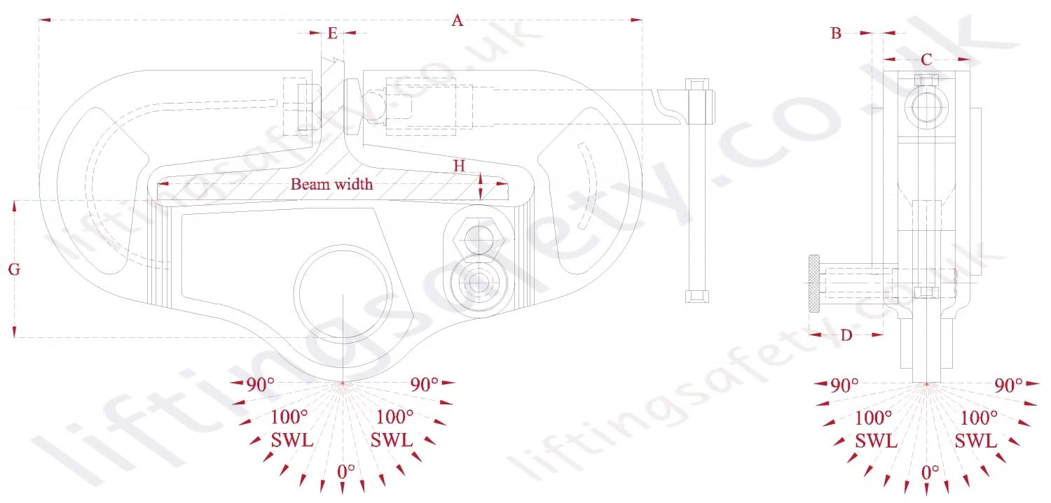 Superclamp Universal Beam Clamp Dimensions Superclamp Universal Beam Clamp Dimensions