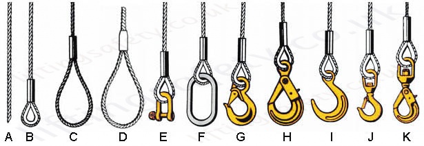Wire Rope Lifting Slings Built to Customers Specification Range from 700kg to 88,000kg