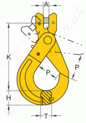 Grade 8 Safety Hook Dimensions