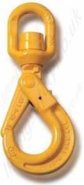 3/8 Grade 100 Swivel Self Locking Hook WLL 8800 LBS BS 35200 LBS 