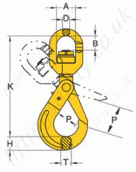 Swivel Under Load Safety Hook Dimensions