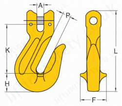 Chain Clevis Grab Hook Dimensions