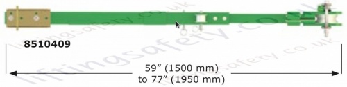8510409 - Advanced 4' - 7' (1.2m - 2.13m) Extendable Pole Hoist