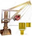 Lean-over type Wall Mount Davit with Rescue Winch